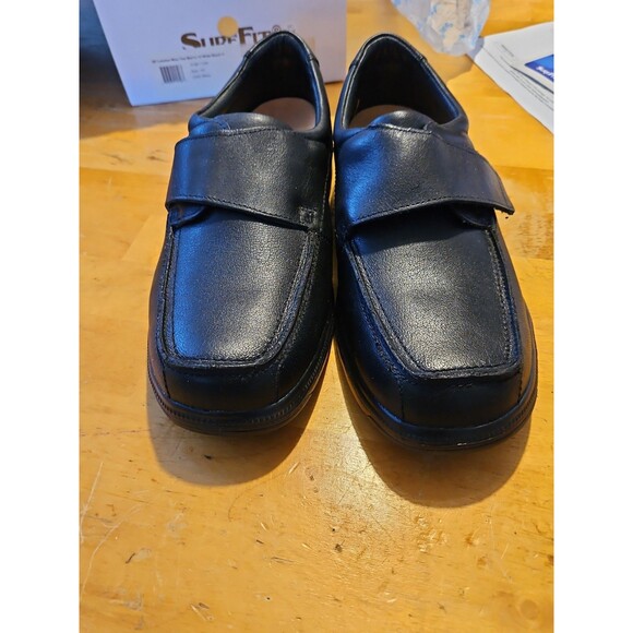 SureFit London Hook & Loop Moc Toe Shoes Soft Leather Black Men’s 12W EUC main image 11